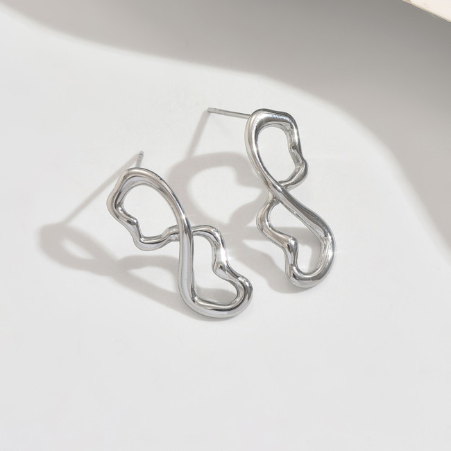 Wholesale Stainless Steel Infinity Stud Earrings