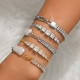 Wholesale Stainless Steel Mixed-Chain Bracelet Set