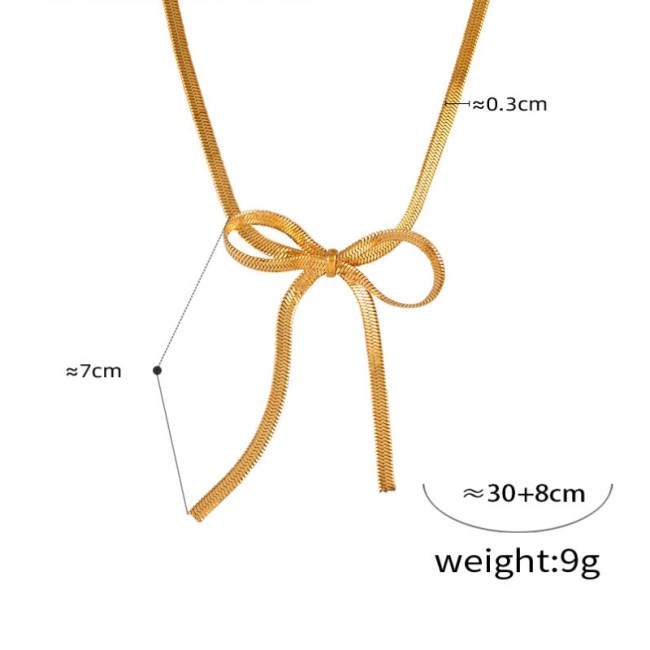 Wholesale Stainless Steel Bow Jewelry Set