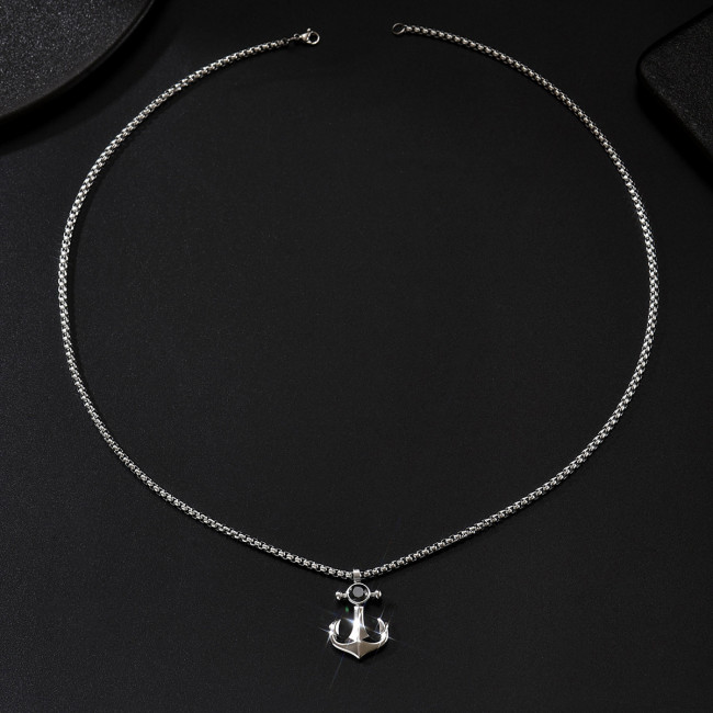 Wholesale Men's Stainless Steel Anchor Pendant