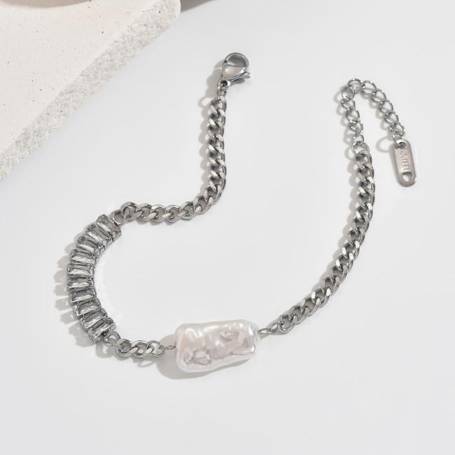 Wholesale Stainless Steel Mixed-Chain Bracelet Set