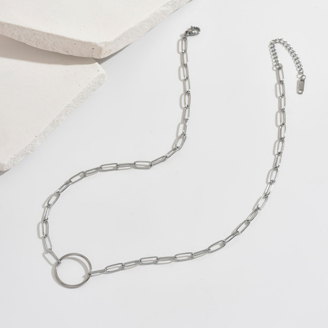 Wholesale Stainless Steel Paperclip Chain Necklace