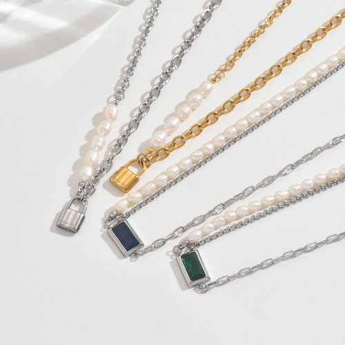 Wholesale Stainless Steel Mixed Pearl Chain