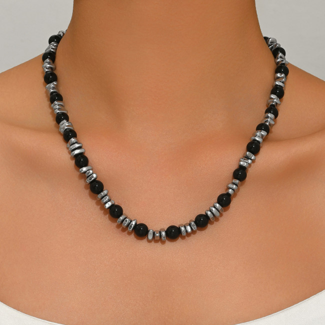 Wholesale Gothic Industrial Beaded Necklace for Men
