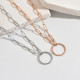 Wholesale Stainless Steel Paperclip Chain Necklace