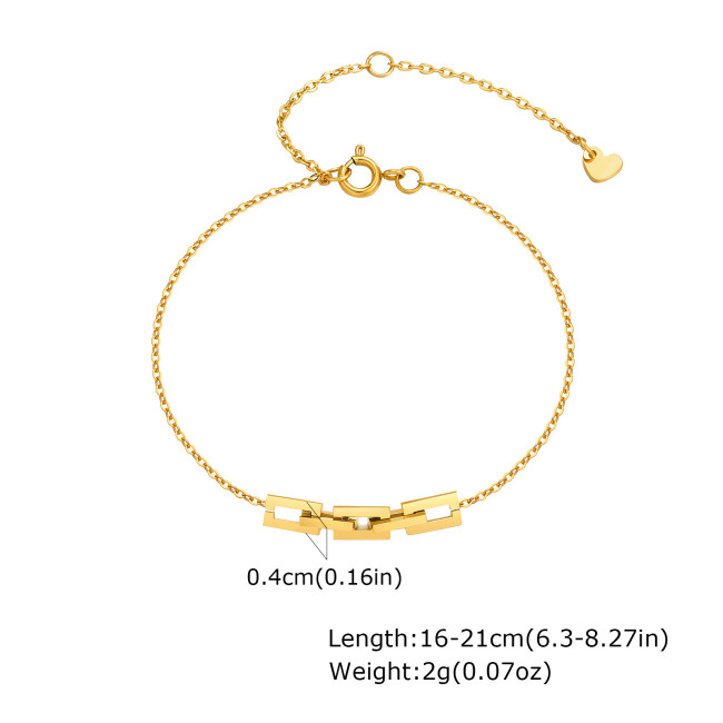 Wholesale Stainless Steel Women Necklace Bracelet Set