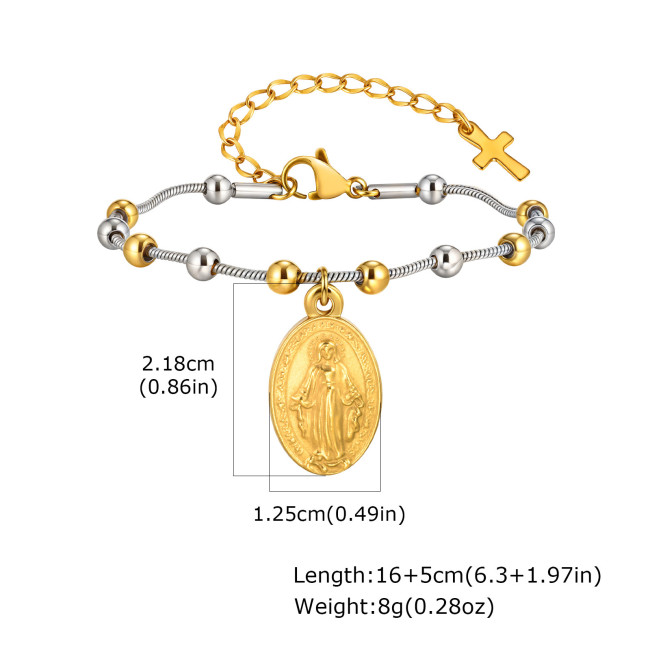 Wholesale Stainless Steel Madonna Bracelet