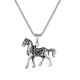 Wholesale Men's Stainless Steel Horse Pendant
