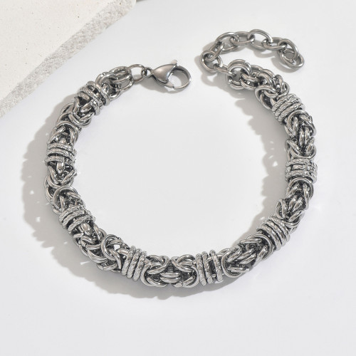 Wholesale Stainless Steel Byzantine Chain Bracelet