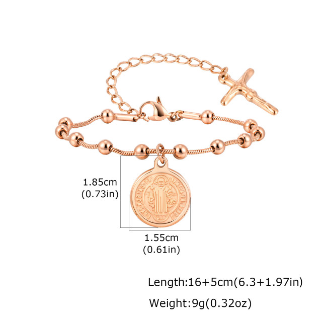 Wholesale Stainless Steel Madonna Bracelet