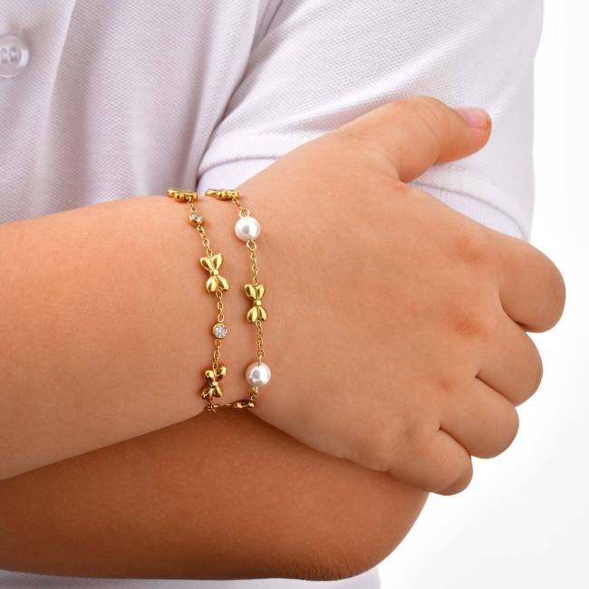 Wholesale Stainless Steel Ribbon Zirconia Bracelet
