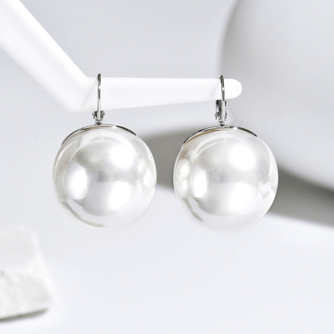 Wholesale Stainless Steel Oversized Orb Earrings