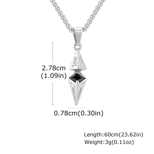 Wholesale Stainless Steel Zircon Diamond Pendant