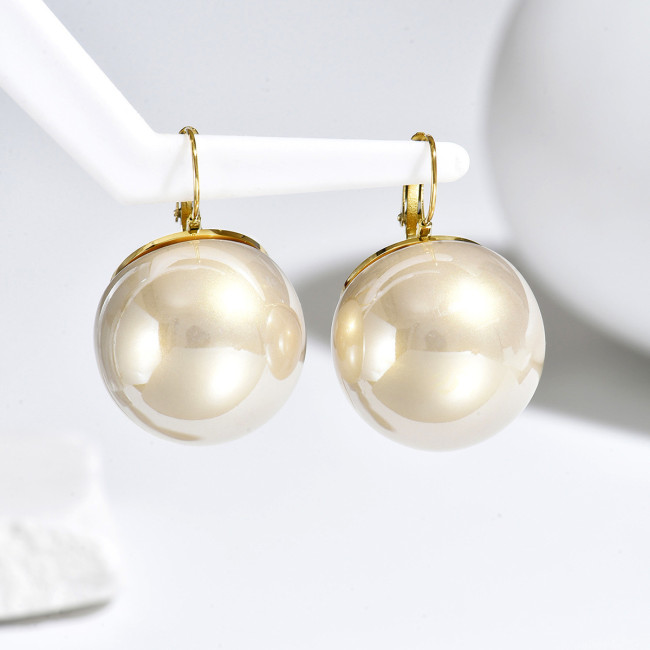 Wholesale Stainless Steel Oversized Orb Earrings