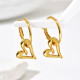 Wholesale Stainless Steel Heart Hoop Earrings