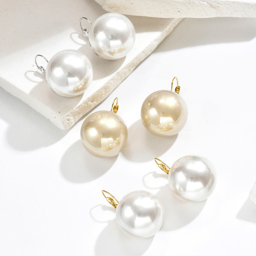 Wholesale Stainless Steel Oversized Orb Earrings