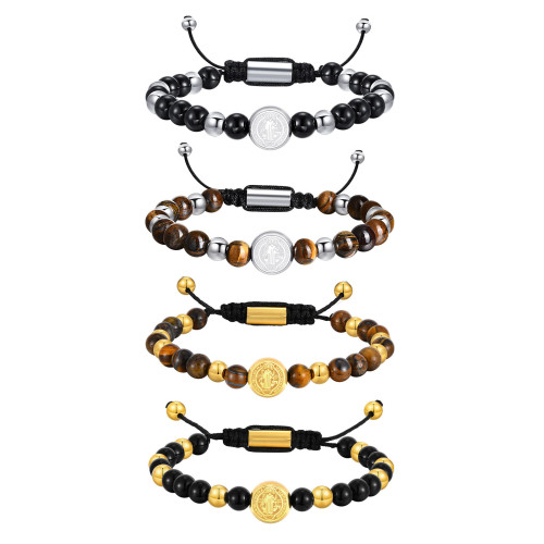 Wholesale Stainless Steel St. Benedict Bracelet