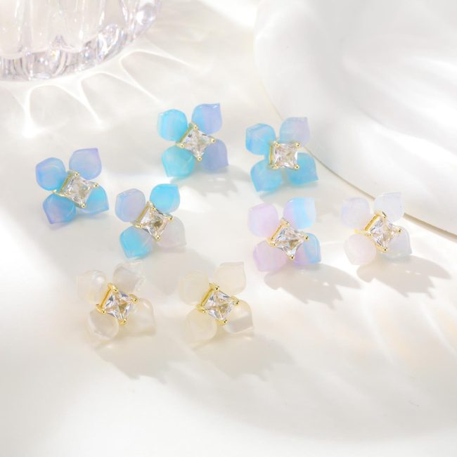Wholesale Stainless Steel Resin Earrings