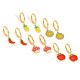 Wholesale Stainless Steel Strawberry Cherry Earrings