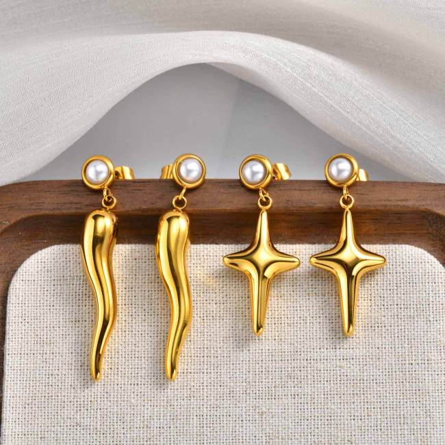 Wholesale Stainless Steel Pepper Earrings