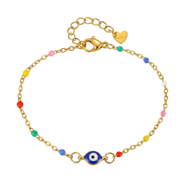 Wholesale Stainless Steel Devil's Eye Anklet