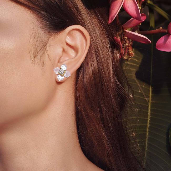 Wholesale Stainless Steel Resin Earrings