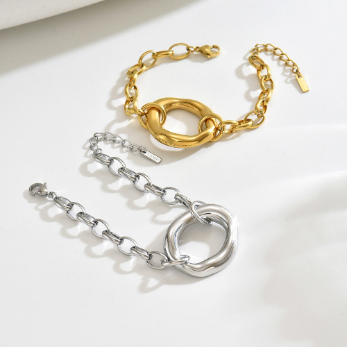 Wholesale Stainless Steel Organic Circle Bracelet