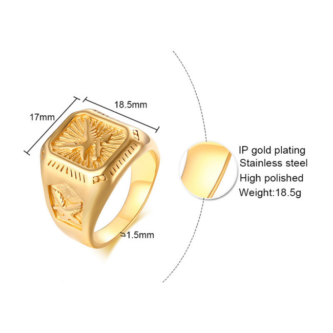 Wholesale Stainless Steel Fashion Eagle Ring
