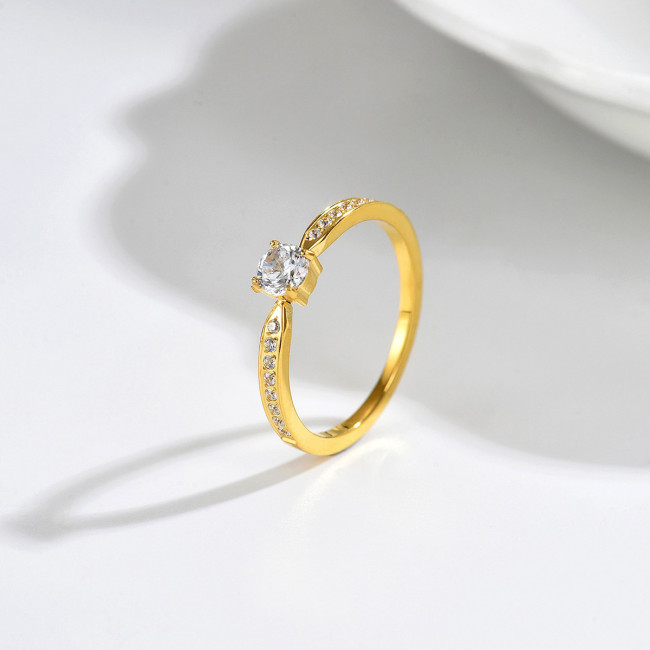 Wholesale Stainless Steel Solitaire Ring