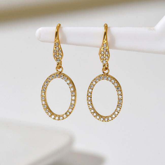 Wholesale Stainless Steel Oval Hoop Earrings
