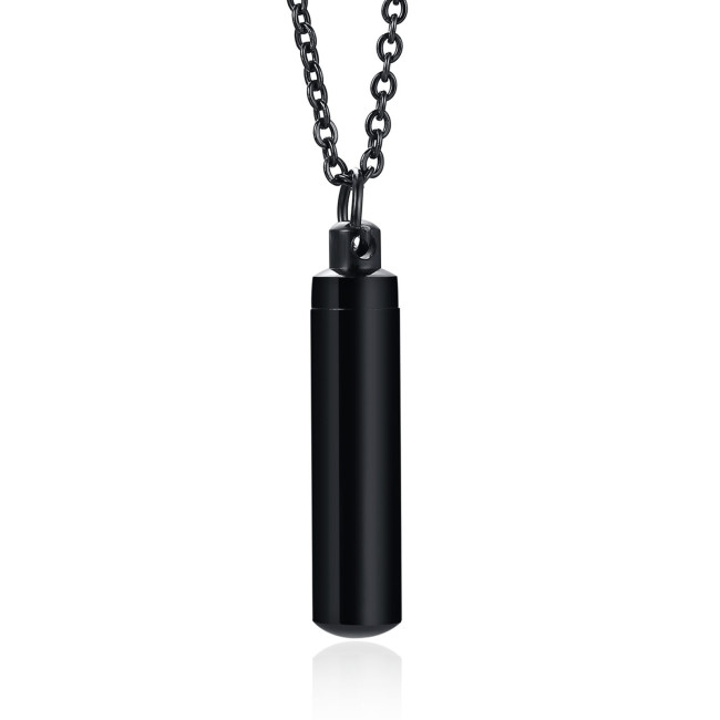Wholesale Stainless Steel Men Cylinder Pendant