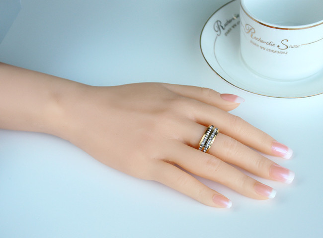 Wholesale Stainless Steel Two Line CZ Ring Ebay