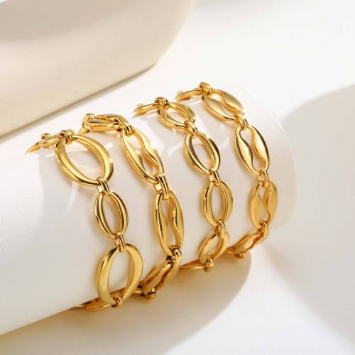 Wholesale Stainless Steel Chunky Gold Bracelet