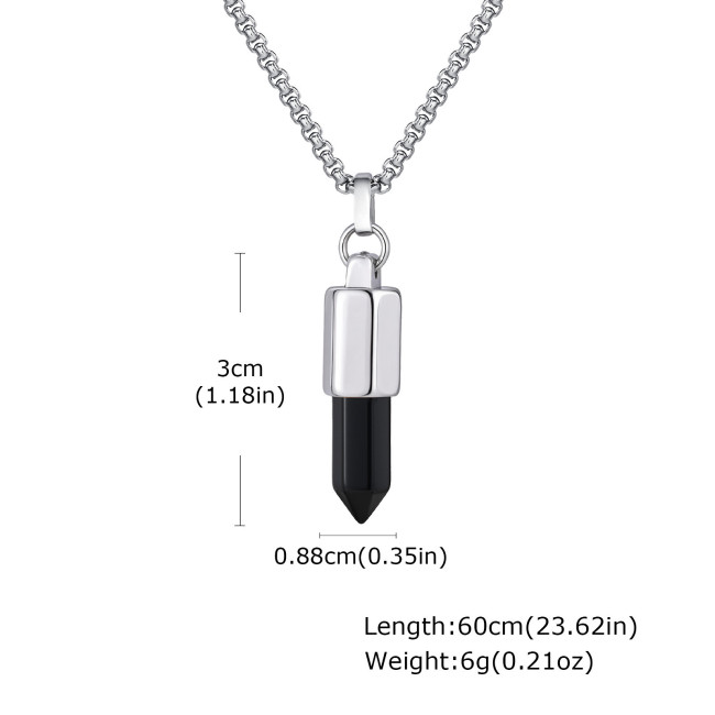 Wholesale Stainless Steel Tiger Eye Agate Pendant