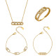 Wholesale Trendy Sliding Stone Bar Pendant and Ring