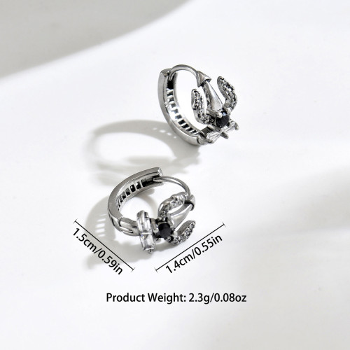 Wholesale Stainless Steel Sword Hoop Earrings