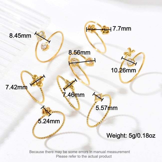 Wholesale Stainless Steel Minimalist Stackable Ring