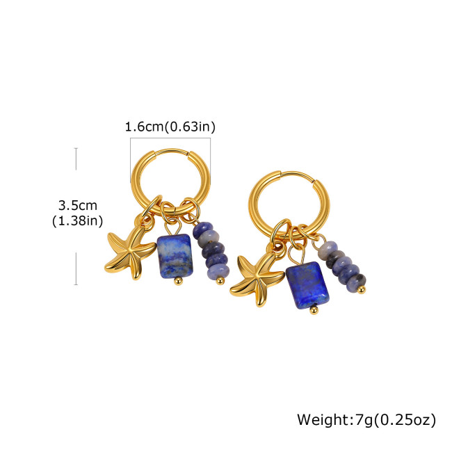 Wholesale Stainless Steel Marine Hoop Earrings