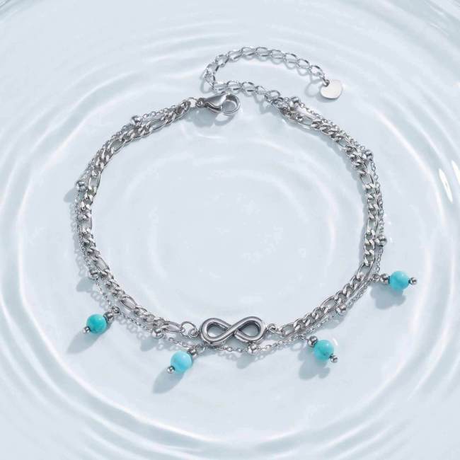 Wholesale Stainless Steel Infinity Anklet