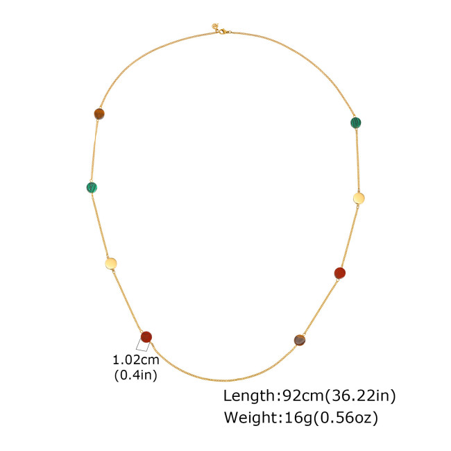Wholesale Modern Aesthetic Layering Long Necklace
