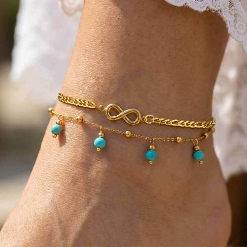 Wholesale Stainless Steel Infinity Anklet
