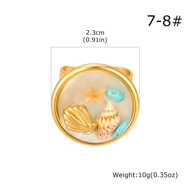 Wholesale Stainless Steel Coastal Girl Ring