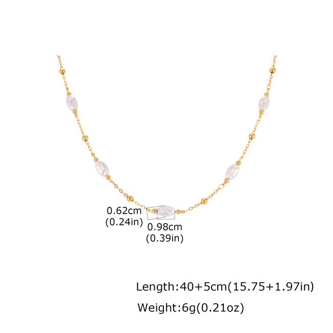 Wholesale Stainless Steel Tube Bead Jewelry Set
