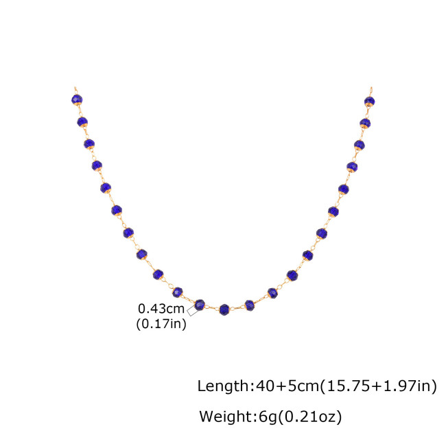 Wholesale Stainless Steel Crystal Bead Jewelry Set