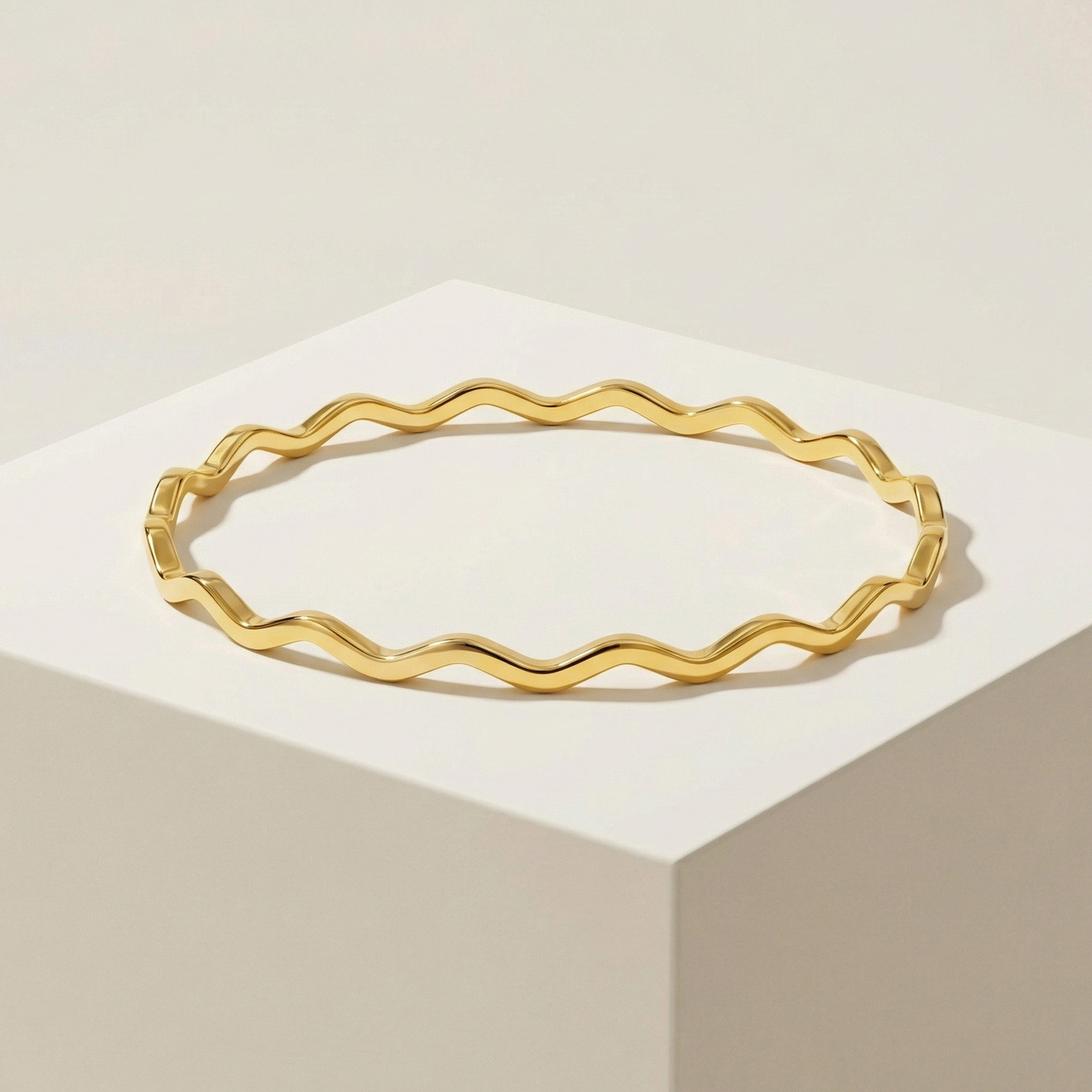 Wholesale Stainless Steel Wave Bangle