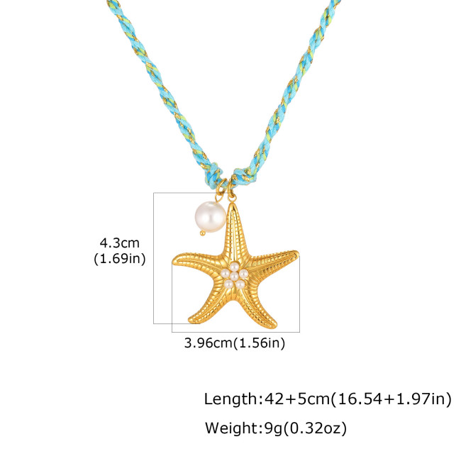 Wholesale Stainless Steel Ocean Long Necklace