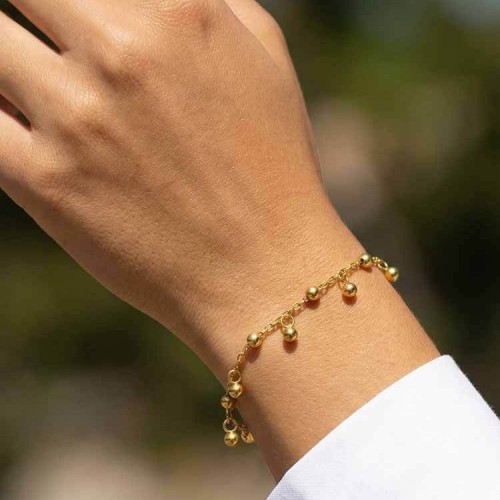 Wholesale Stainless Steel Delicate Beaded Bracelet