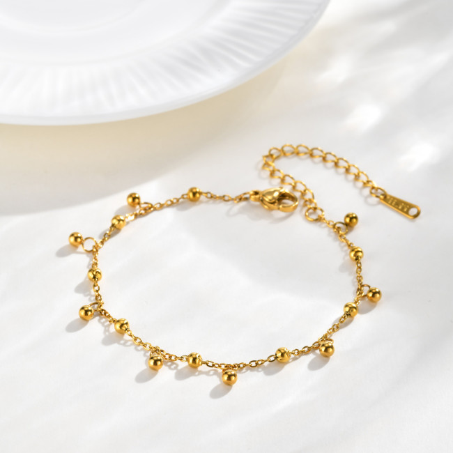 Wholesale Stainless Steel Delicate Beaded Bracelet