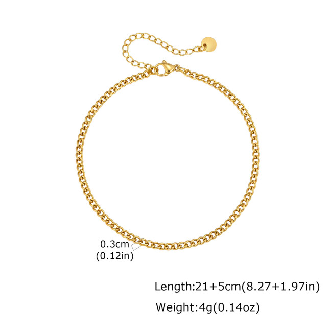 Wholesale Stainless Steel Curb Foot Chain