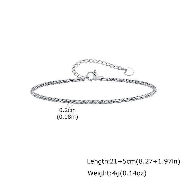 Wholesale Stainless Steel Everyday Minimalist Anklet
